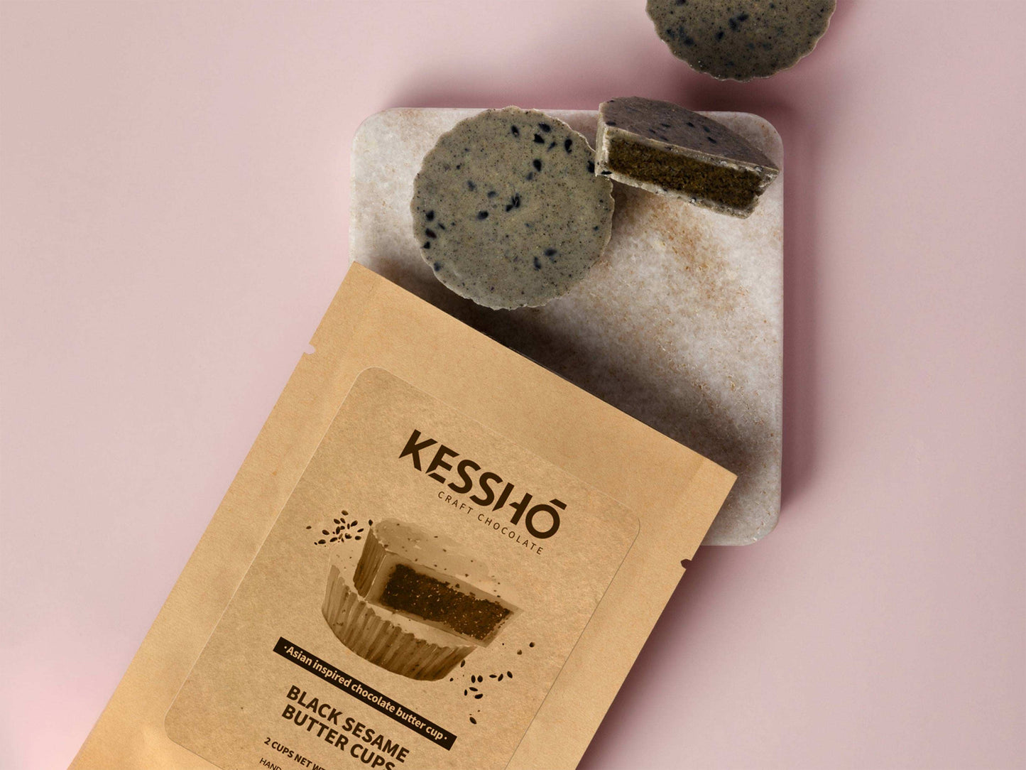BLACK SESAME CHOCOLATE BUTTER CUPS (2 pcs)