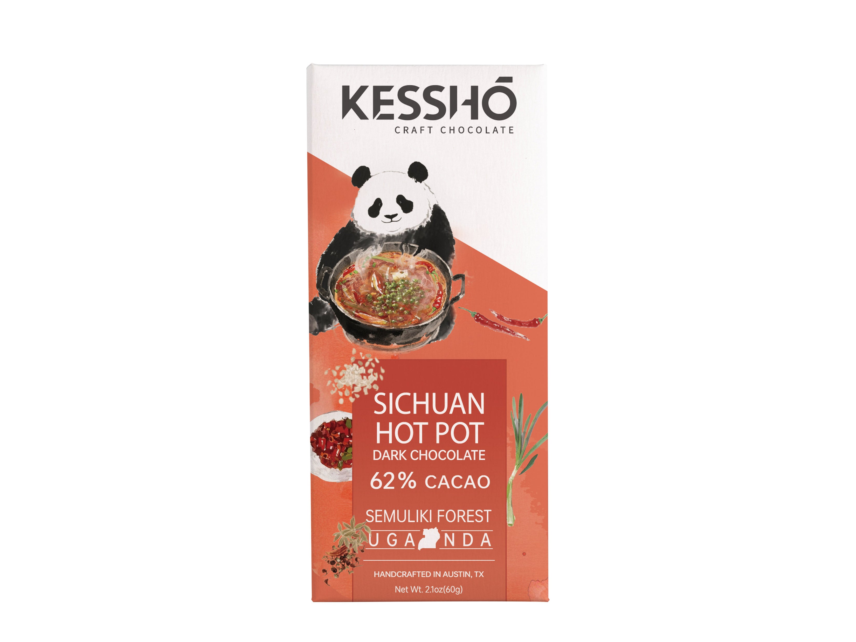 Sichuan Hot Pot 62% Dark Chocolate Bar – Single Origin