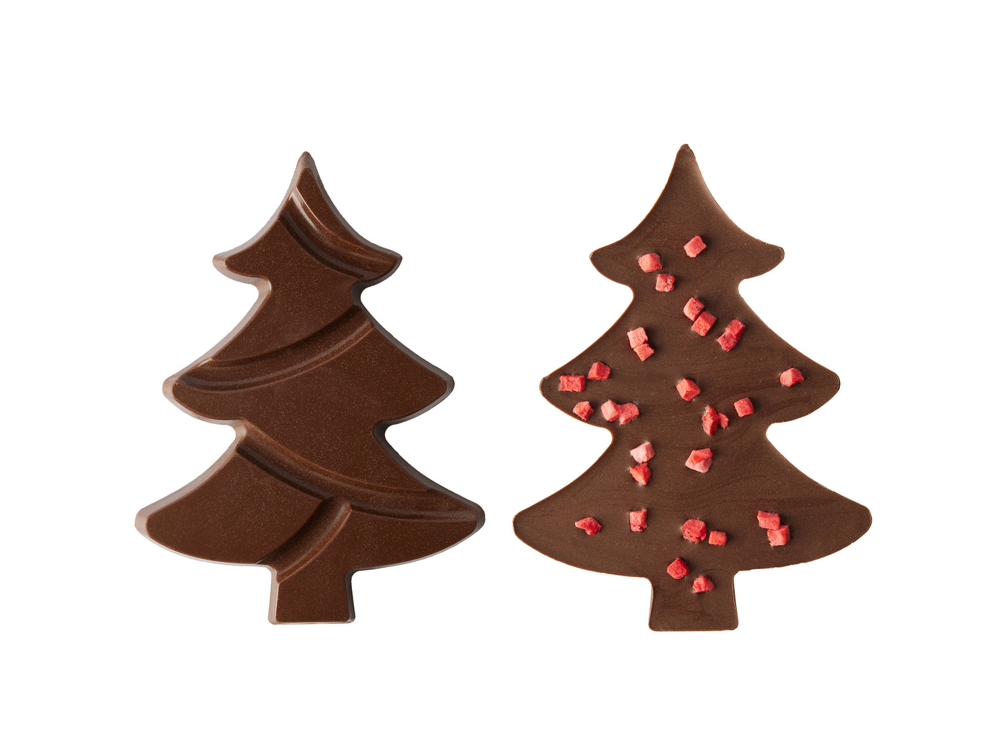 Strawberry Boba Tea Milk Chocolate Christmas Tree — Holiday Chocolate Gift
