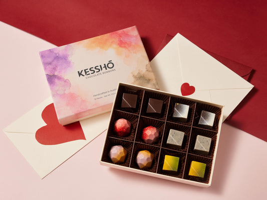 Kesshō Signature Chocolate Bonbons – 12-Piece Gift Box