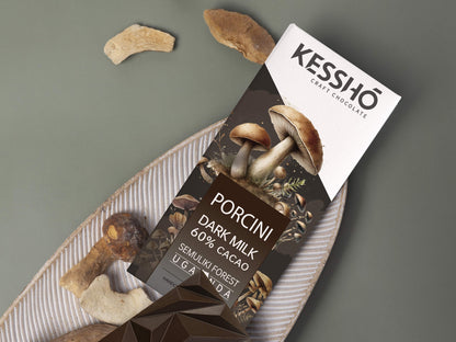 Porcini 60% Dark Milk Chocolate  Bar– Single Origin