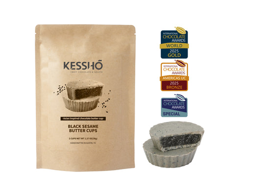 Black Sesame Chocolate Butter Cups – 2-Piece