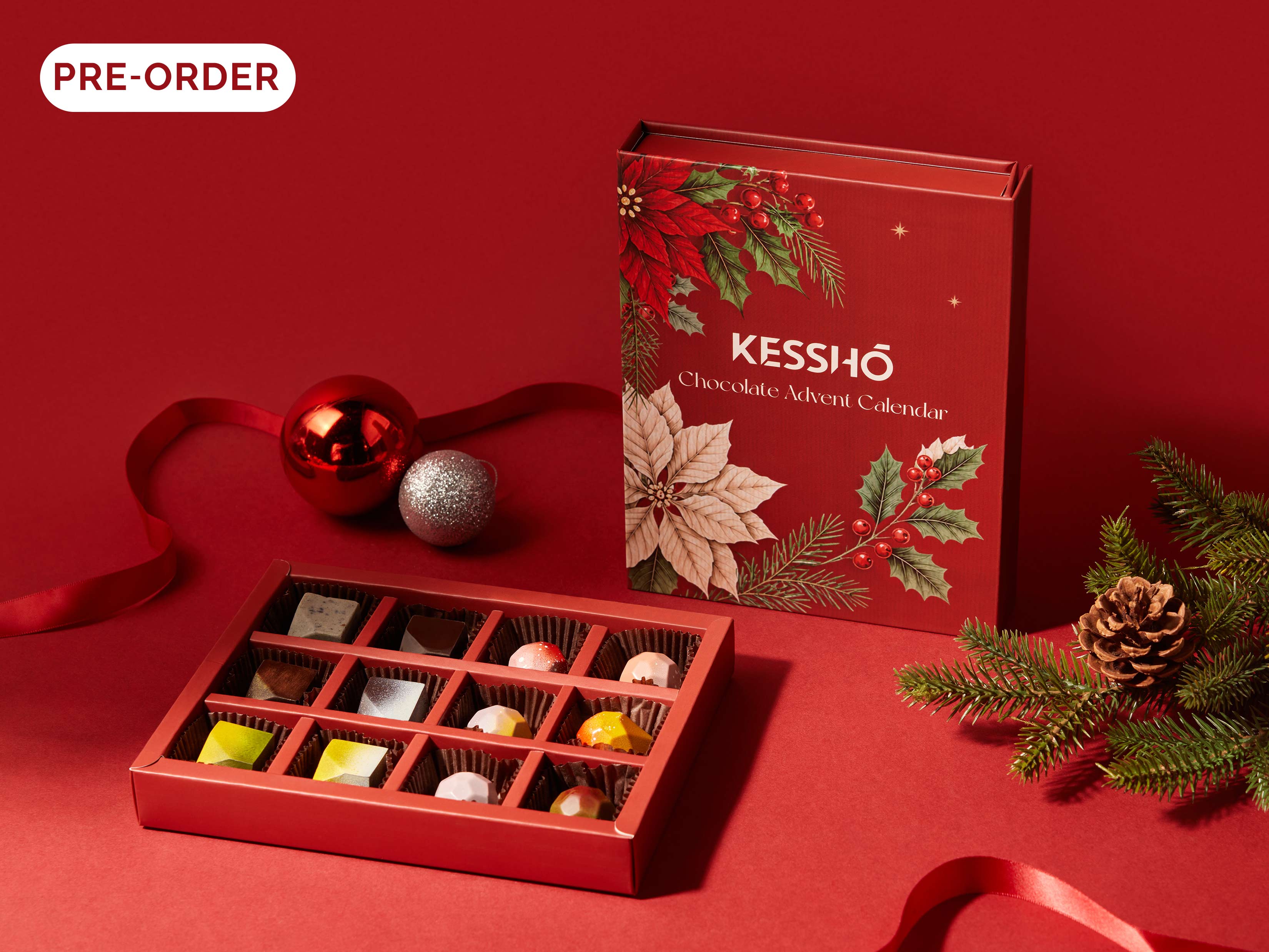 Kesshō 2026 Chocolate Advent Calendar – Artisan Bonbon Gift Box