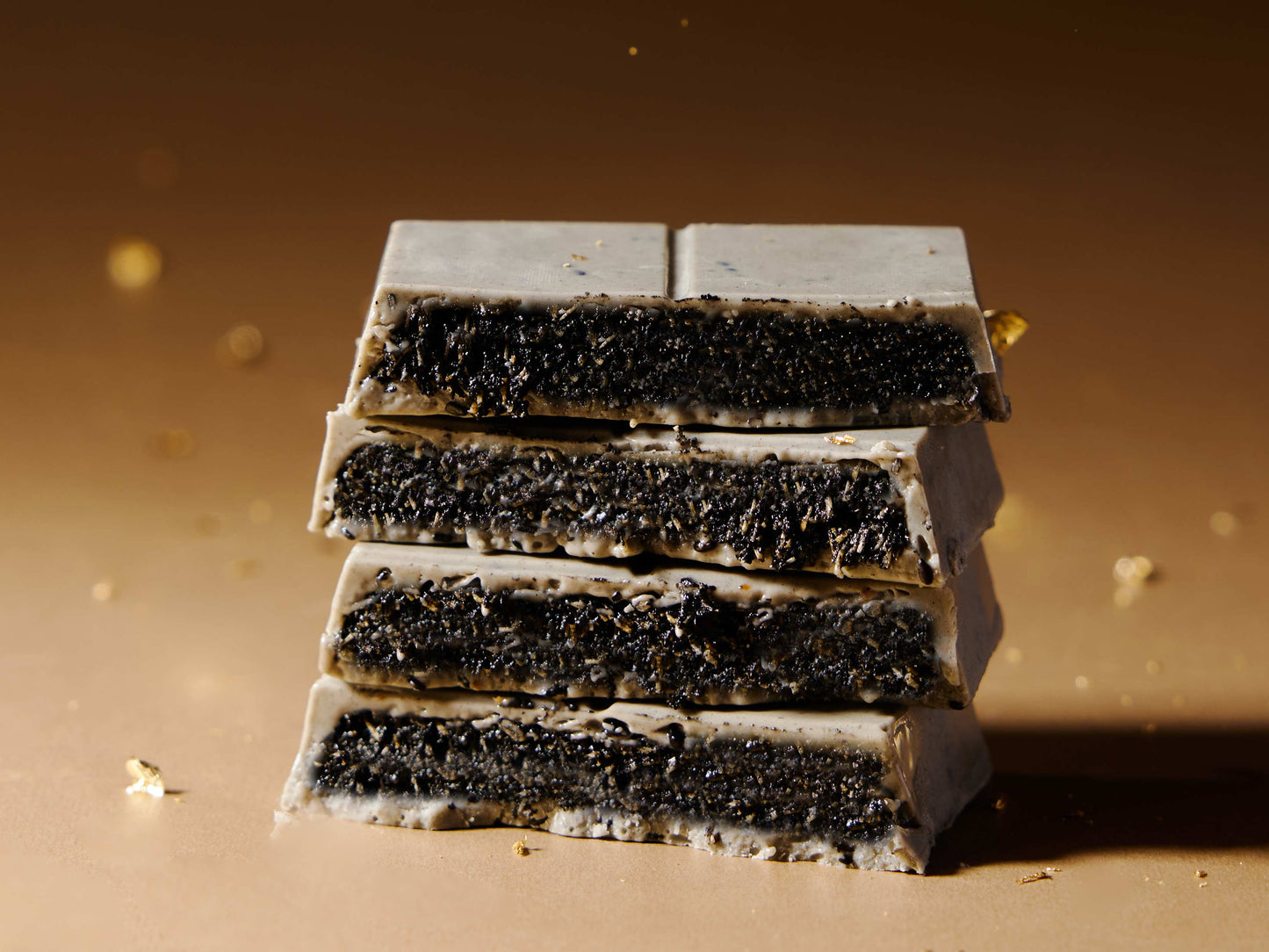 Dubai-Style Black Sesame White Chocolate Bar