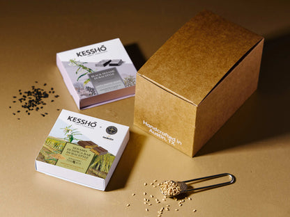 Dubai-Style Black Sesame White Chocolate Bar