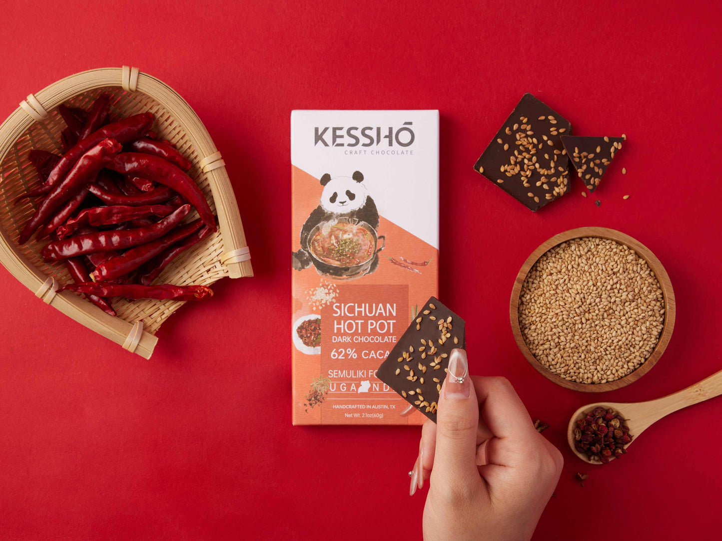 Sichuan Hot Pot 62% Dark Chocolate Bar – Single Origin