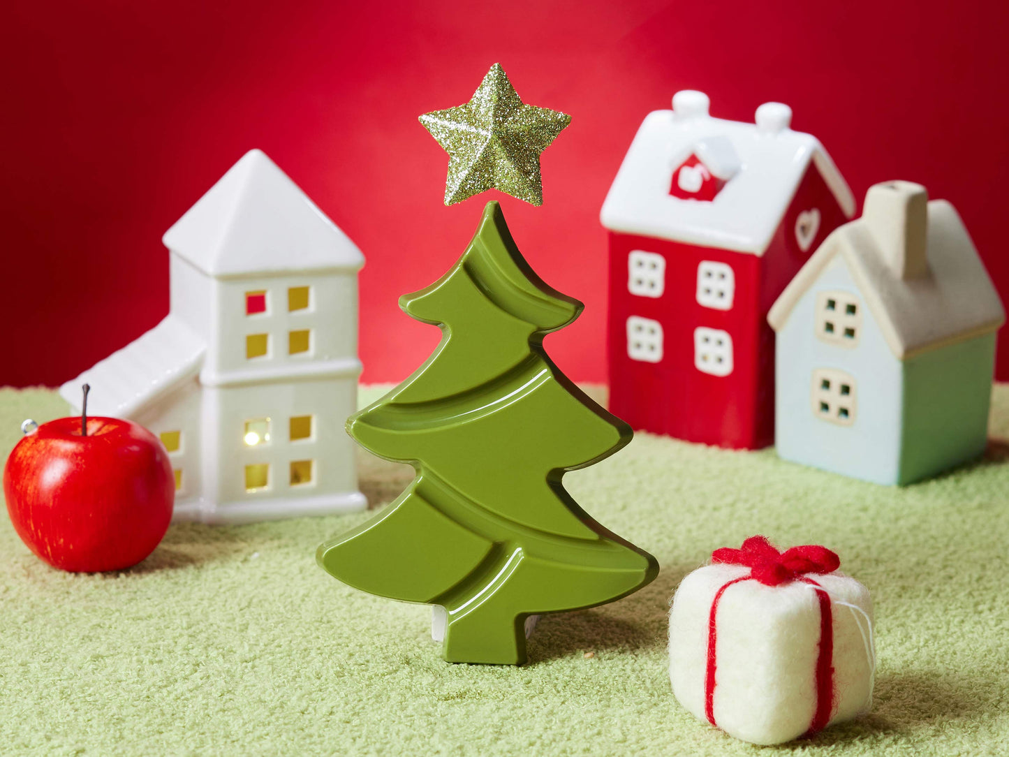 Strawberry Ceremonial Matcha White Chocolate Christmas Tree — Holiday Chocolate Gift