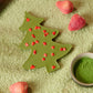 Strawberry Ceremonial Matcha White Chocolate Christmas Tree — Holiday Chocolate Gift