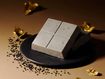 Dubai-Style Black Sesame White Chocolate Bar