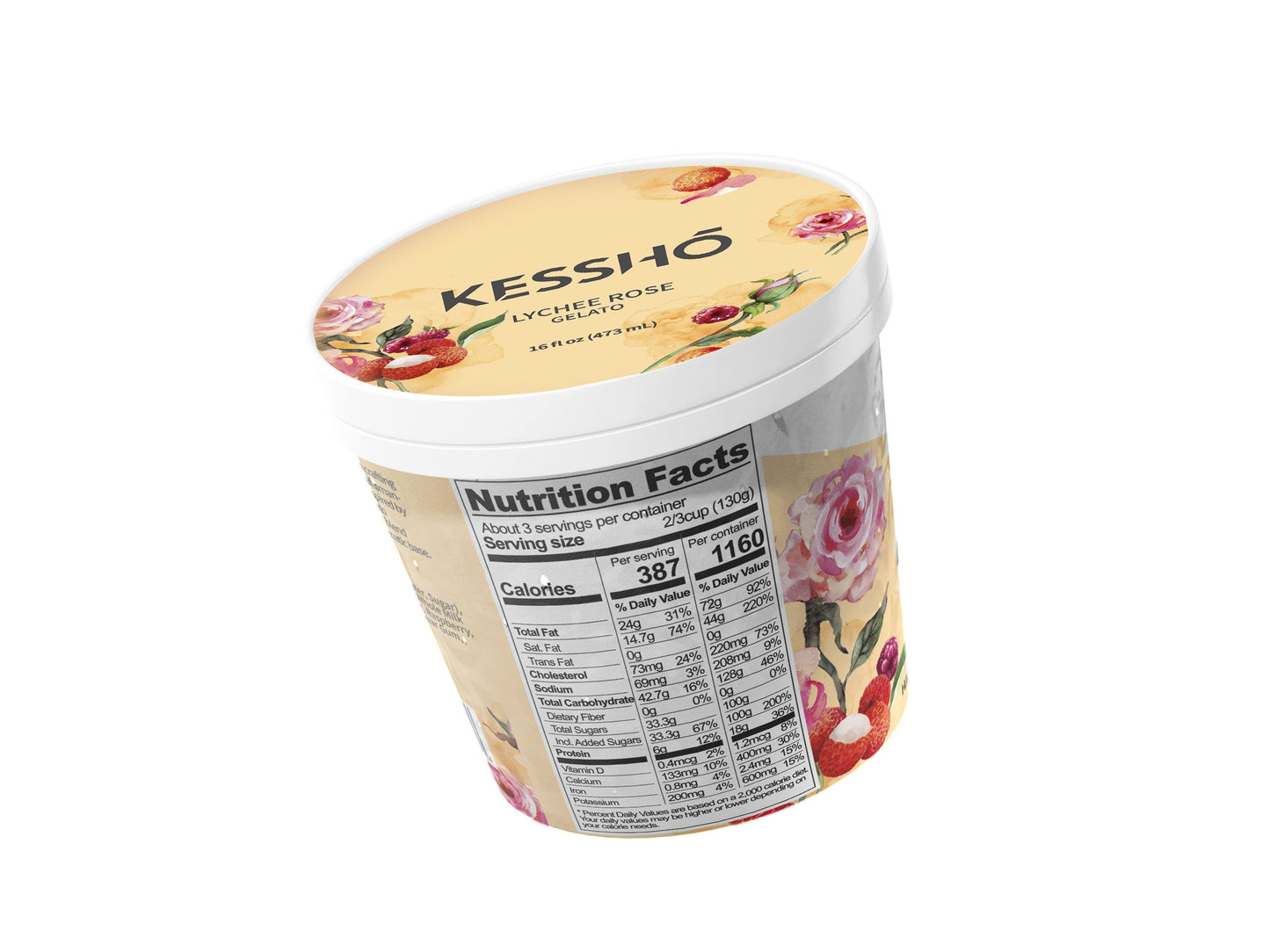 Lychee Rose Raspberry Gelato – Pint (Austin Pickup Only)