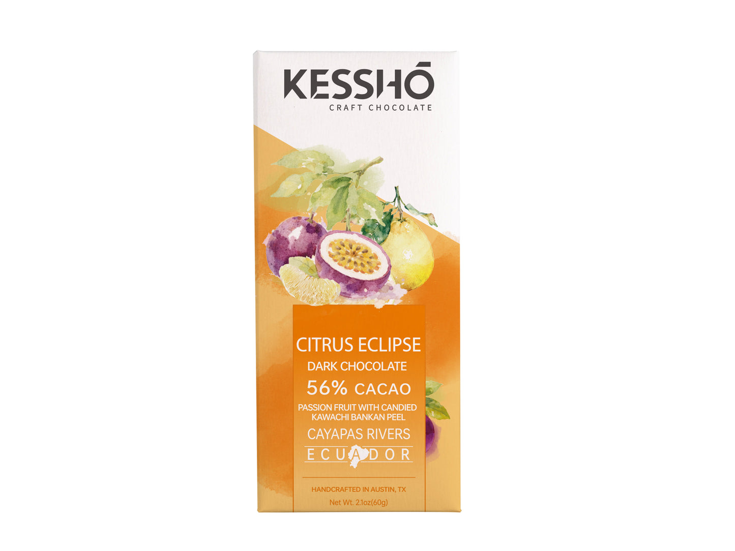 Citrus Eclipse 56% Dark Chocolate Bar – Single Origin (Ships Starting 2/25)