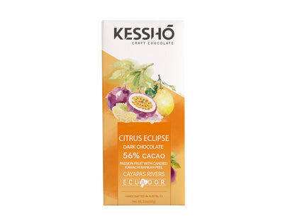 Citrus Eclipse 56% Dark Chocolate Bar – Single Origin (Ships Starting 2/25)