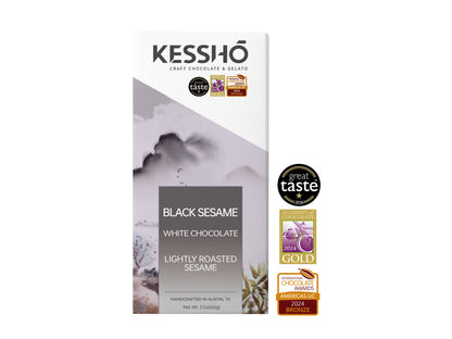 Black Sesame White Chocolate Bar