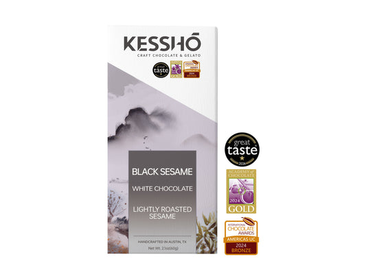 Black Sesame White Chocolate Bar
