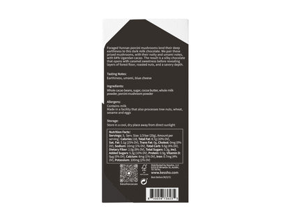 Porcini 60% Dark Milk Chocolate  Bar– Single Origin