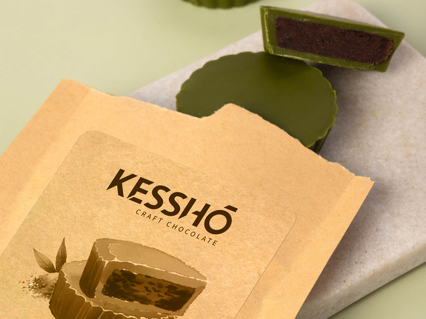MATCHA AZUKI BEAN CUPS (2 pcs)