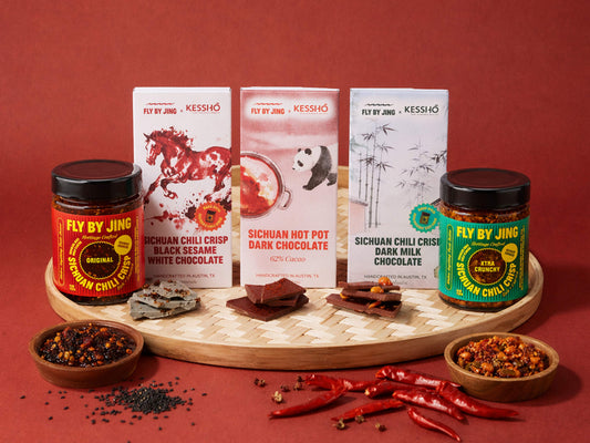 KESSHŌ x Fly By Jing Spicy Sichuan Chocolate Bar Trio (3-Pack)