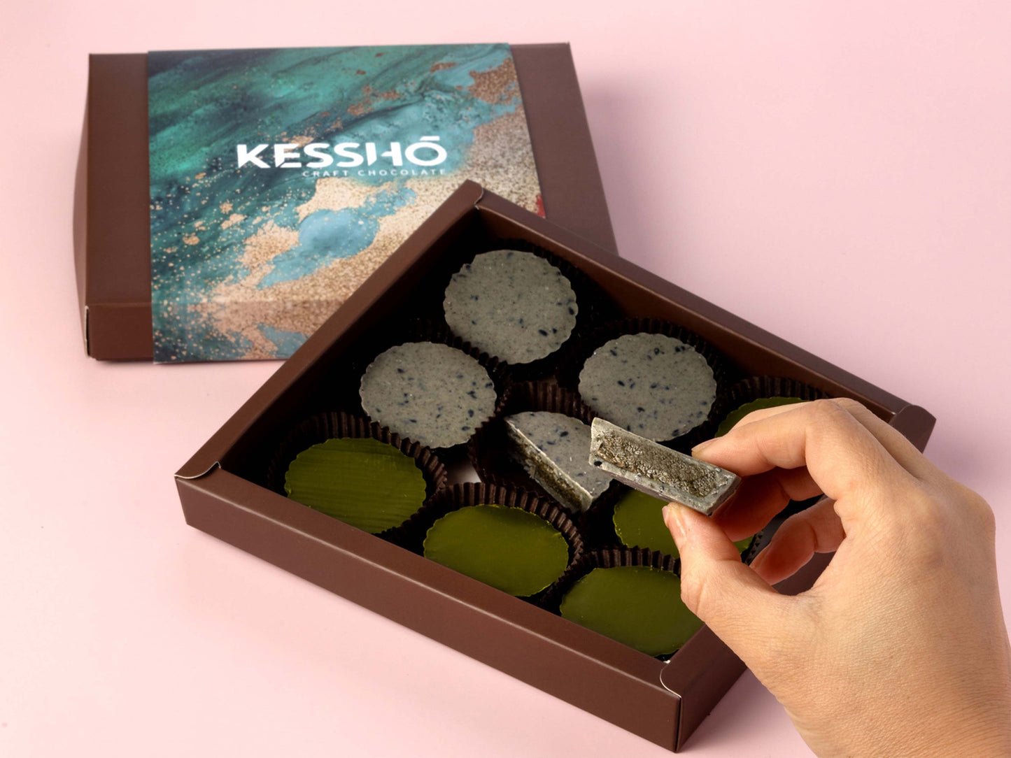 Black Sesame Chocolate Butter Cups Gift Set – 9 Pcs
