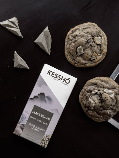 Black Sesame White Chocolate Chunk Cookies – 6-Pack