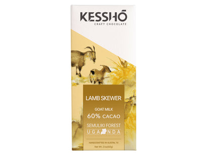 Lamb Skewer 60% Goat Milk Chocolate  Bar– Single Origin