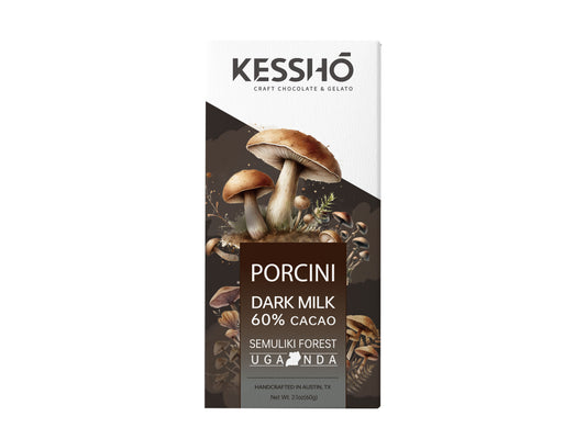 Porcini 60% Dark Milk Chocolate Bar – Single Origin