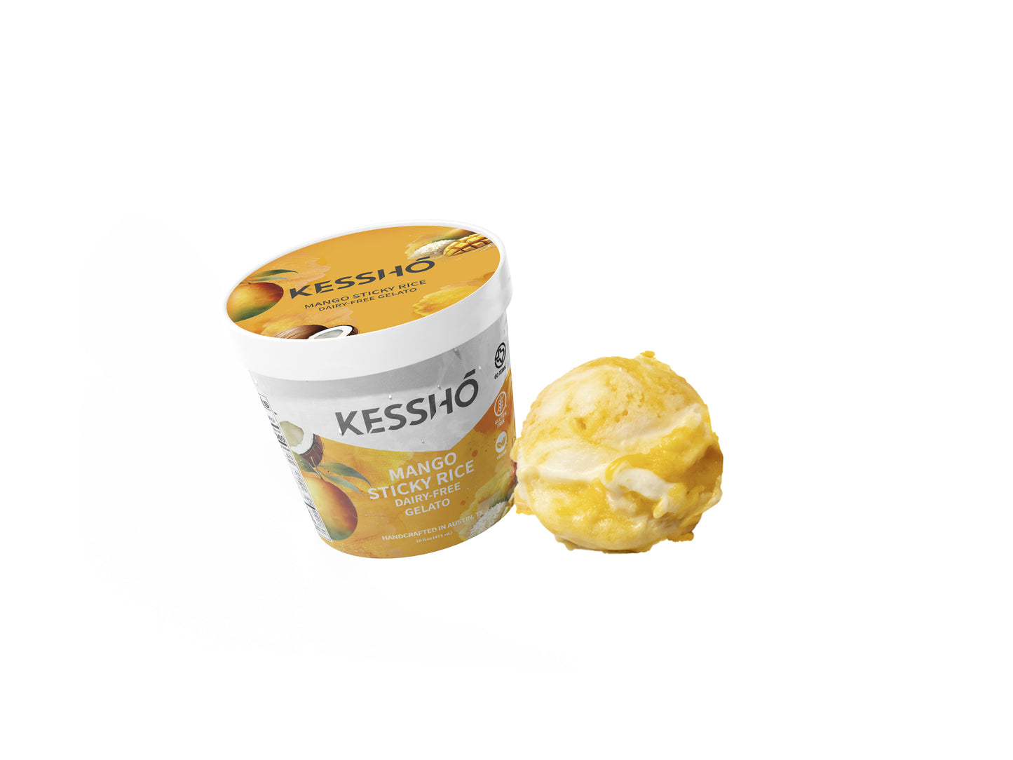 Mango Sticky Rice Gelato – Pint (Austin Pickup Only)