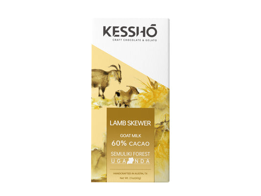 Lamb Skewer 60% Goat Milk Chocolate  Bar– Single Origin