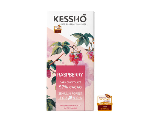 Raspberry 57% Dark Chocolate Bar – Single Origin