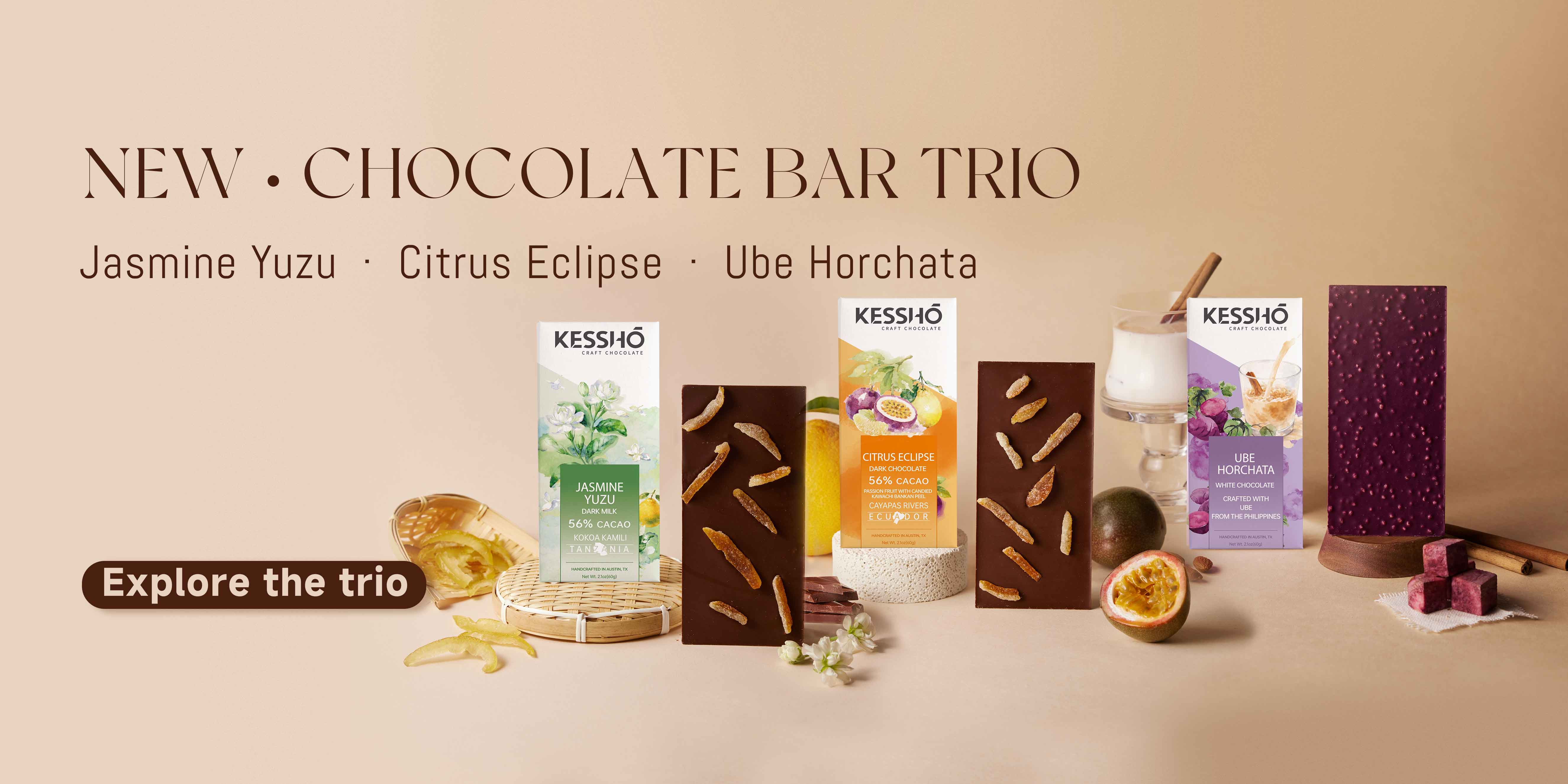 KESSHŌ - Asian Inspired Bean to Bar Chocolate, handcrafted in