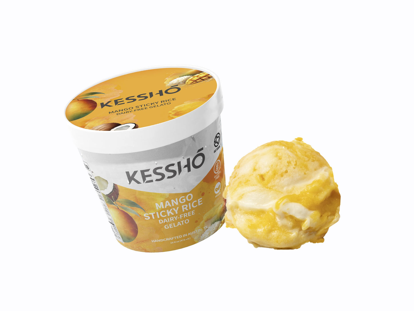 Mango Sticky Rice Gelato – Pint (Austin Pickup Only)