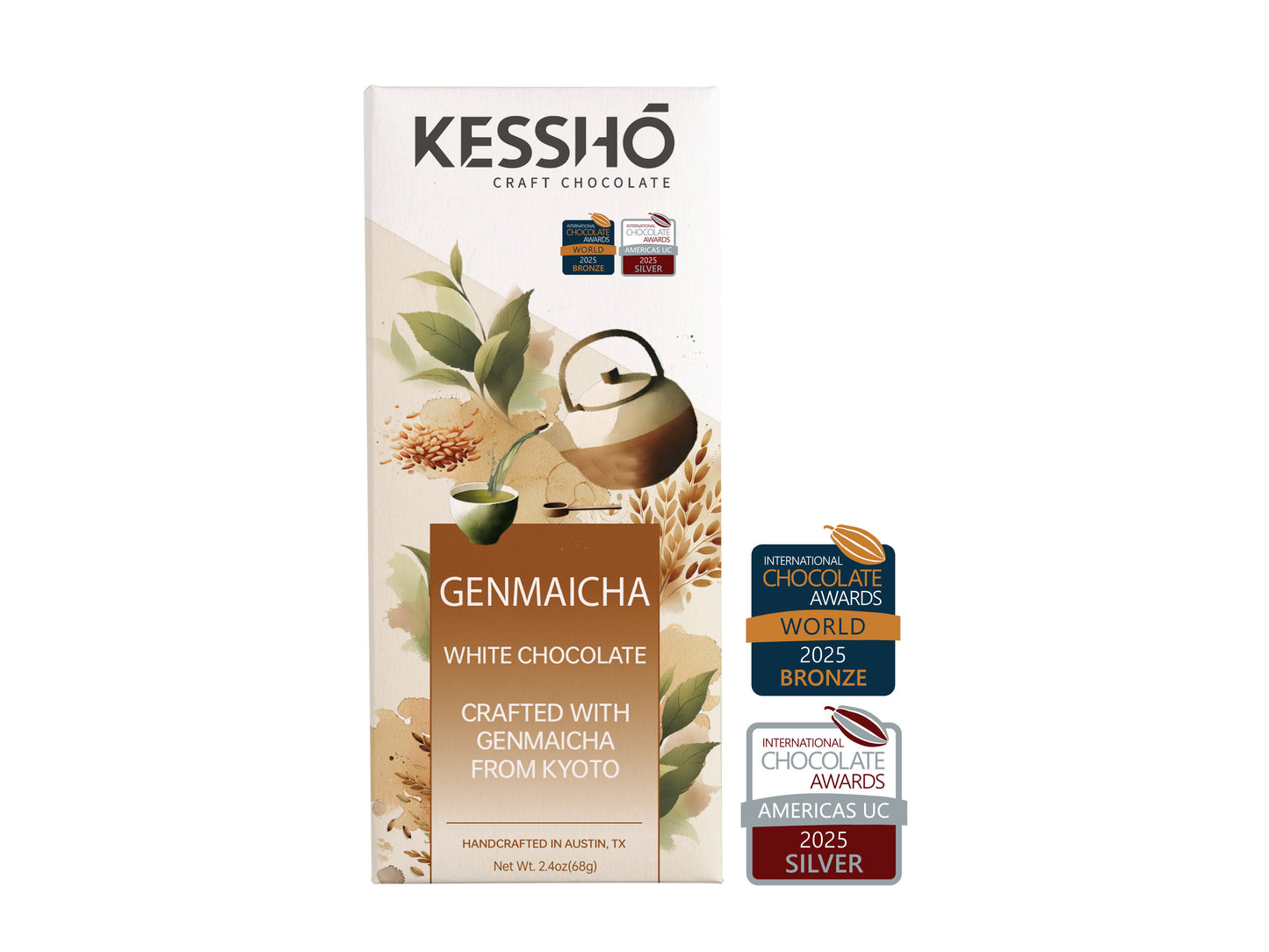Genmaicha White Chocolate Bar